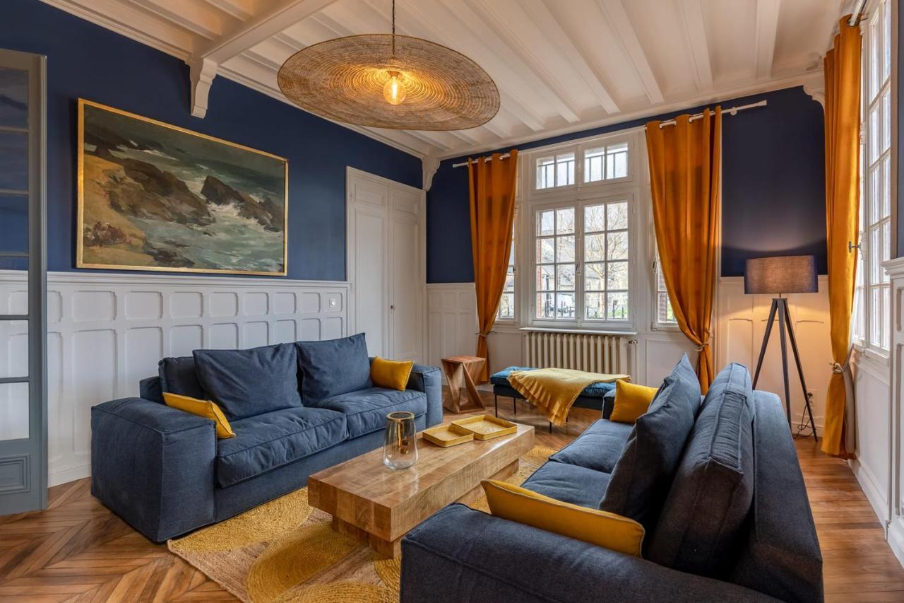 オンフルール Le Manoir Des Embruns 14P - Location N1- Terrace- Public Parking 2 Minヴィラ エクステリア 写真